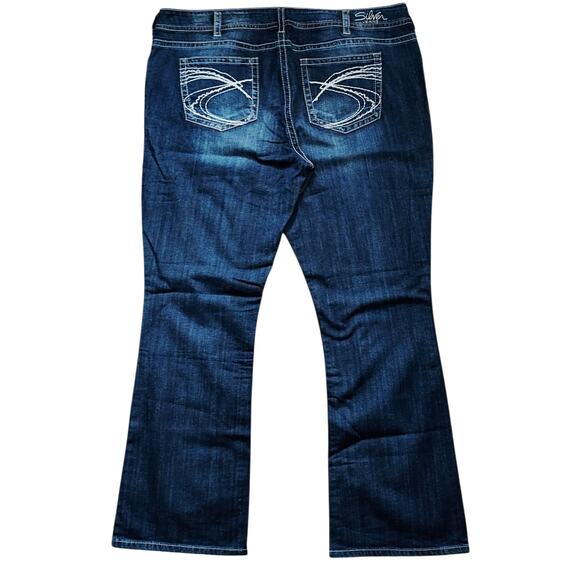 Silver Jeans Co. Suki Bootcut Dark Wash Women's Blue Denim Jeans Size 24 L34 - Picture 3 of 8